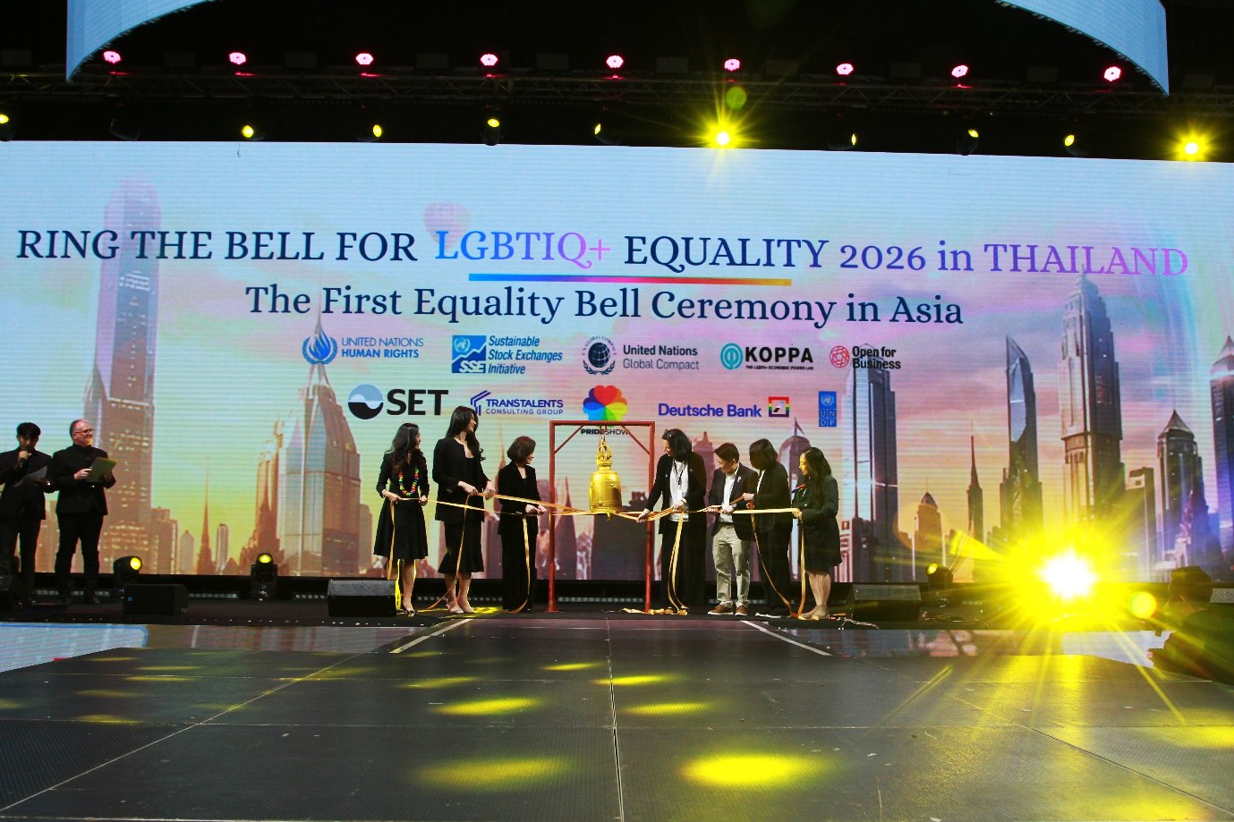 The official bell-ringing, 26 June 2026: the first equality bell ceremony in Asia.